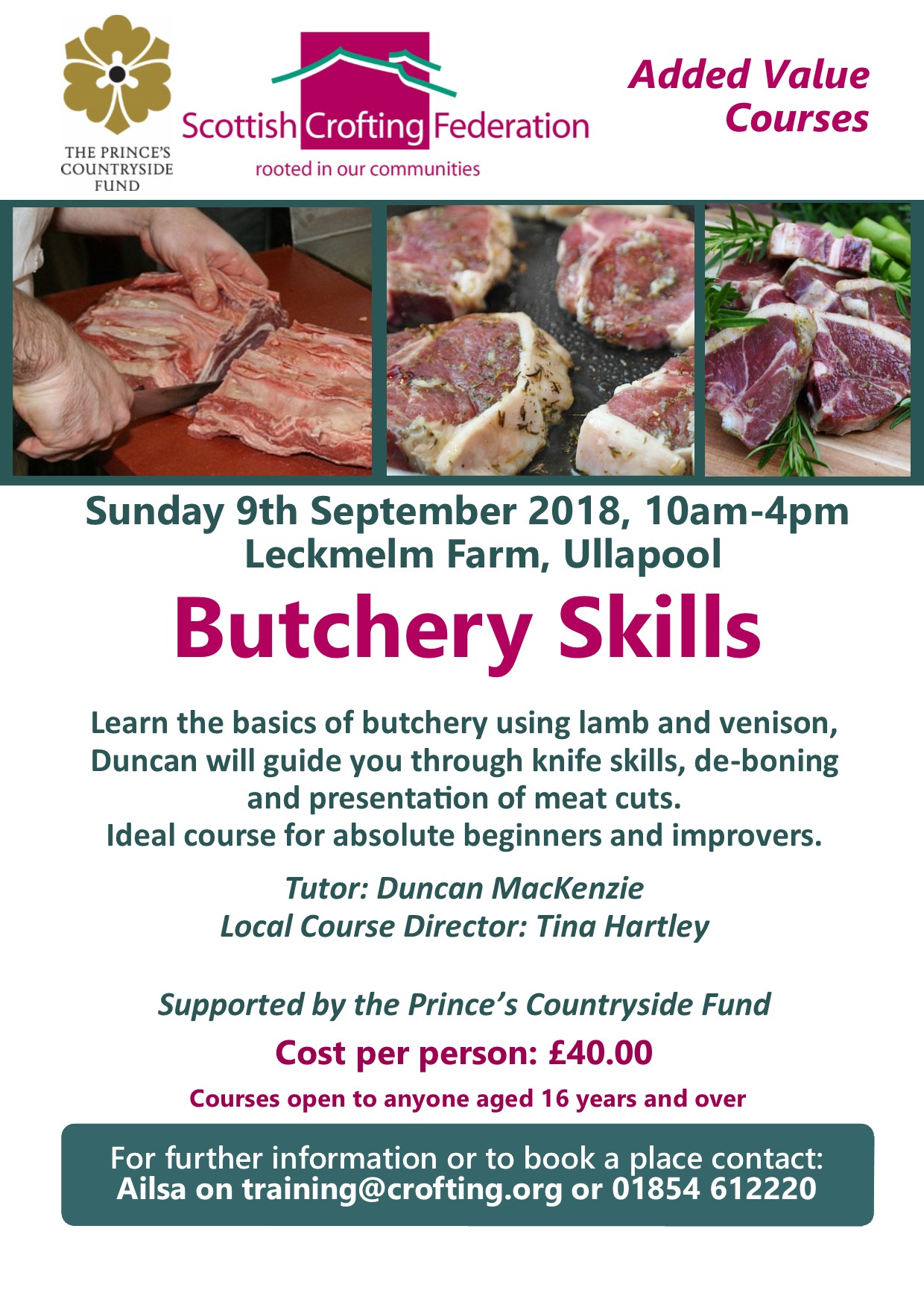 Butchery Skills Training Scottish Rural Network